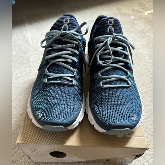 On Cloud Men Cloudswift Blue White Running Shoes Size 8M - Picture 3 of 10